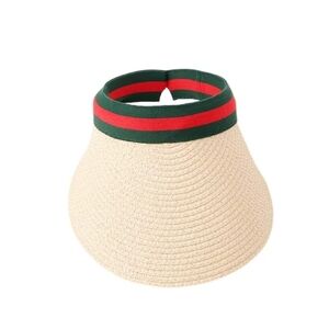 Stylish Cream and Green Visor